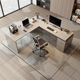 Office Chair Mat for Carpet, Tempered Glass Chair Mat with Rounded Corners and Polished Edges