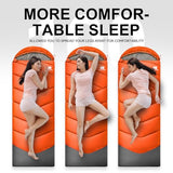 TANSTRIDER Sleeping Bags for Adults Teens, 3 Season Lightweight Camping Sleeping Bag, Compact Waterproof Backpacking Gear for Men Women, Warm Weather Hiking Travel, Compression Sack, 86.6x31.5, 3lb