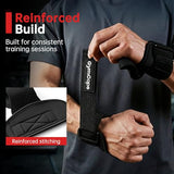 GymCope Weight Lifting Hooks for Deadlifting, Heavy Duty Deadlift Lifting Hooks with Enhanced Grip and Wrist Support, Secure Gym Hook Straps, 1 Pair, Black