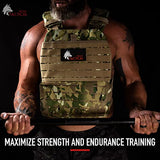 Wolf Tactical Athletes Weight Vest Plates - Curved Ergonomic Fit for Strength Training