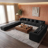 omfy Chenille Cloud Couch with Deep Seat, Sectional Couches for Living Room, No Assembly Required
