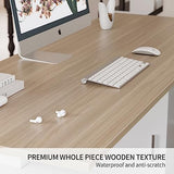 Cubiker 63" L Shaped Standing Desk with Storage, Executive Height Adjustable Table with Drawers