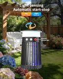 NEXLY SJZ-091 Solar Bug Zapper Portable Outdoor Waterproof Mosquito Killer Indoor Home Rechargeable Fruit Fly Trap 4200V Electric Gnat Traps for Room Garden Courtyard Kitchen Camping Backyard