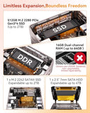GEEKOM A5 Mini PC Ryzen 7 7730U(Upgraded 7430U/5825U), 16GB RAM 512GB SSD