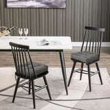 Basic Beyond Chair Cushions for Dining Chairs, Non-Slip Chair Pads, Thick Seat Cushions 4, 17" x 17" x 4", Dark Grey