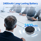 SVN O1 Dual Conference Speaker and Microphone, Wireless Cascading 33FT for 30People Conference Room, 3A+AI Noise Cancelling