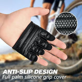 RYMNT Minimal Workout Gloves, Micro Weight Lifting Gloves Grip Pads with Full Palm Protection & Extra Grip, GalaxyPL-Medium