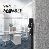 Room Divider Screen, Freestanding Privacy Partition Wall