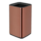 Trash Bin Kitchen 3.1 Gallon Square Garbage Can, Open Top Metal Design with Removable Liner for Office, Living Room, Hotel and Commercial Use