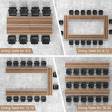 10 Pack Folding Conference Table,Modular Conference Room Table with Wheels,2-60 Person Modern Flip Top Nesting Mobile Tables,Space Saving