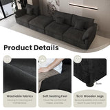 WJShome Cloud Modular Sectional Sofa Couch for Livingroom,119inch Down Filled L Shaped Couch with Wide Seat