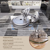 Tempered Glass Office Chair Mat for Carpet & Hardwood Floor