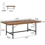 Tribesigns 6FT Conference Table, Rustic Rectangle 70.8" W x 35.4" D Meeting Table