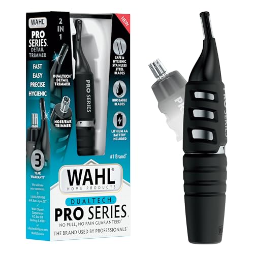 1 Lithium Battery Dual Sided Eyebrow Trimmer and Nose Hair Wahl