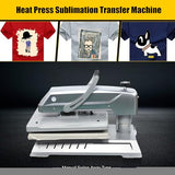 Heat Press Machine Swing Away T Shirt Pressing Machine Auto Open Clamshell Base Heat Press Transfer T-Shirt