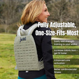 Weighted Vest for Women & Men - 7lb Adjustable Weighted Vest for Walking, Running & Workouts - Evenly Distributed Weight for Comfort & Performance, Includes Carry Pack & Starter Plate (Grey)