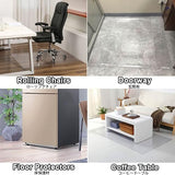 Clear Chair Mat for Hard Floor,1.5mm Plastic Floor Protector for 0ffice Chair