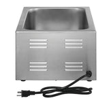 Kratos Commercial Electric Countertop Food Warmer |Large 4/3 Size Portable Steam Table Food Warmer for Catered Events |Stainless Steel | 120V, 1500 Watts (28W-532)