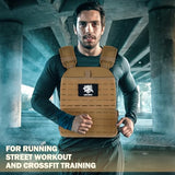 Adjustable Weighted Vest for Men Women – Tactical Vest for Rucking, HIIT & CrossFit, Fits 10x12 Plates, Exercise Vest for Strength Training, Weights Not Included