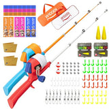 Kids Fishing Pole, Telescopic Fishing Rod, Portable Toddler Fishing Rod and Reel Combo with Tackle Box, Fishing Line, Bobber, and Soft Lures for Boy, Girl, Youth, Beginner, Over 3 Years Old