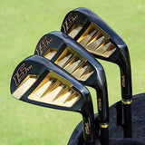 PGM Men's 13-Piece Complete Golf Club Set - Includes 3 Woods, 1 Hybrid, 7 Irons, Sand Wedge, Putter, and Stand Bag - RH