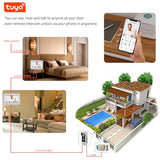 Wireless WiFi Video Doorbell Intercom System, 1080P Video Door Camera with Monitor