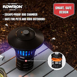 Flowtron Bug Trap Lantern | 2-in-1 UV Mosquito Trap & LED Camping Lantern, 21000 Sq Ft Coverage, 4000mAh Rechargeable Battery, Cordless Insect Trap with Fan for Patio Backyard Indoor Outdoor