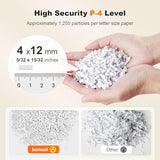 Bonsaii 200-Sheet Auto Feed Paper Shredder, 60-Min Nonstop Heavy Duty Shredders for Office