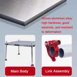Fishing Dock - Lightweight Aluminum-Magnesium-Silicon Alloy Open-Frame Platform, Foldable with Height-Adjustable Legs for Deep-Water Fishing