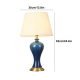 LENmzpomA Desk Lamp, Nightstand Lamp Blue Table Lamps