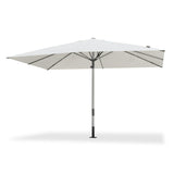 PURPLE LEAF Business Patio Umbrella 10' x 13' Semi Auto Lift, White