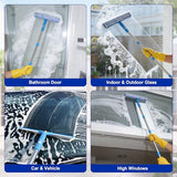 Professional Window Cleaning Kit, Window Washing Kit with 3 Gallon Bucket, 14-Inch Squeegee & 15-Inch Scrubber, 61-Inch Extendable Pole, Window Cleaning Equipment for Home & Commercial (61 inch)