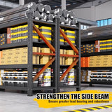 4 Set 5000LBS Heavy Duty Storage Shelves, Adjustable Garage Shelving Unit