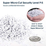 15-Sheet Super Micro Cut High Security Level P-5 Heavy Duty Paper/CD/Card Shredder for Home Office