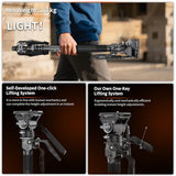 COMAN M1V5 Camera Monopod, One-Click Lifting Monopod with Feet