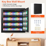 Nebakne 100 Keys Key Cabinet, Anti-Theft Key Lock Box with Key Tags