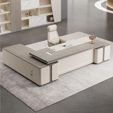 ABHNUGFS Study Writing Table PC Desks Executive Desk Boss Light Luxury Modern Leadership President Office Manager Home Study Large