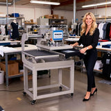 16x24 Pneumatic Sliding Dual Platen Heat Press with Adjustable Infrared Positioning & Up-Sliding Function