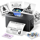 Thermal Printer with Touchscreen – Upgraded Bluetooth 4x6 Thermal Label Printer with Label Holder for Small Businesses, Compatible with Phone, PC, Tablet, Etc