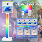 VANYA DSLR Photo Booth Machine,15.6 inch Touch Screen Mirror Photo Booth Instant Print
