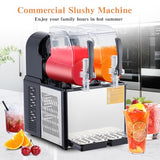 Commercial Slushy Machine, 4Lx2 Double Tank Margarita Machine