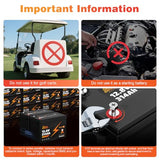 12V 314Ah LiFePO4 Battery with Bluetooth Monitor for RV Solar & Home Backup