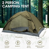 JAICOM 2 Person Camping Tent - Lightweight Backpacking Tent, Waterproof Windproof Easy Setup Hiking Tent, Suitable for Outdoor, Family, Camping, Hunting, Mountaineering Travel