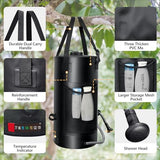 SPACEREST Solar Shower Bag, 3 Gal/11L Solar Heating Camping Shower Bag, On-Off Switchable Shower Head, Portable Shower with Thick Tarpaulin for Camping, Surfing, Outdoor Traveling, No Tear & Leak