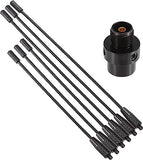 Dual Band Fiberglass Base Antenna with Ground Plane Kit, 17” VHF/UHF 136-174mhz/400-470mhz Repeater Antenna for Mobile Radio Transceiver, HT, Scanner