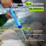 Purewell Outdoor Water Personal Water Filtration Straw Emergency Survival Gear Water Purifier for Camping Hiking Climbing Backpacking(3pcs)