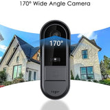 Doorbell Camera Wireless No Subscription with Monitor, Waterproof Video Intercom 1080P No App/WiFi Needed