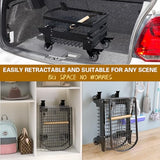 2-Tier Foldable Shopping Cart with Wheels for Groceries, Grocery Store Cart with 360° Rolling Swivel Wheels