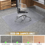 BesWin Office Chair Mat for Carpet, 36" x 48" Heavy Duty Hard Material Computer Chair Mat
