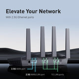 WiFi 6 Router with Wide Coverage, High-Speed Gaming Router, 2 x 2.5G Multi-Gig Ports+4 GL.iNet